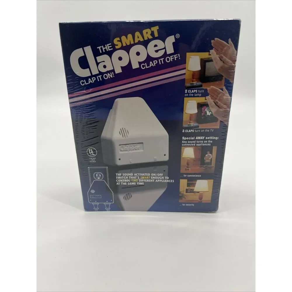 Vintage Smart‎ Clapper Clap On, Clap Off Light Sensor BRAND NEW SEALED 1992
